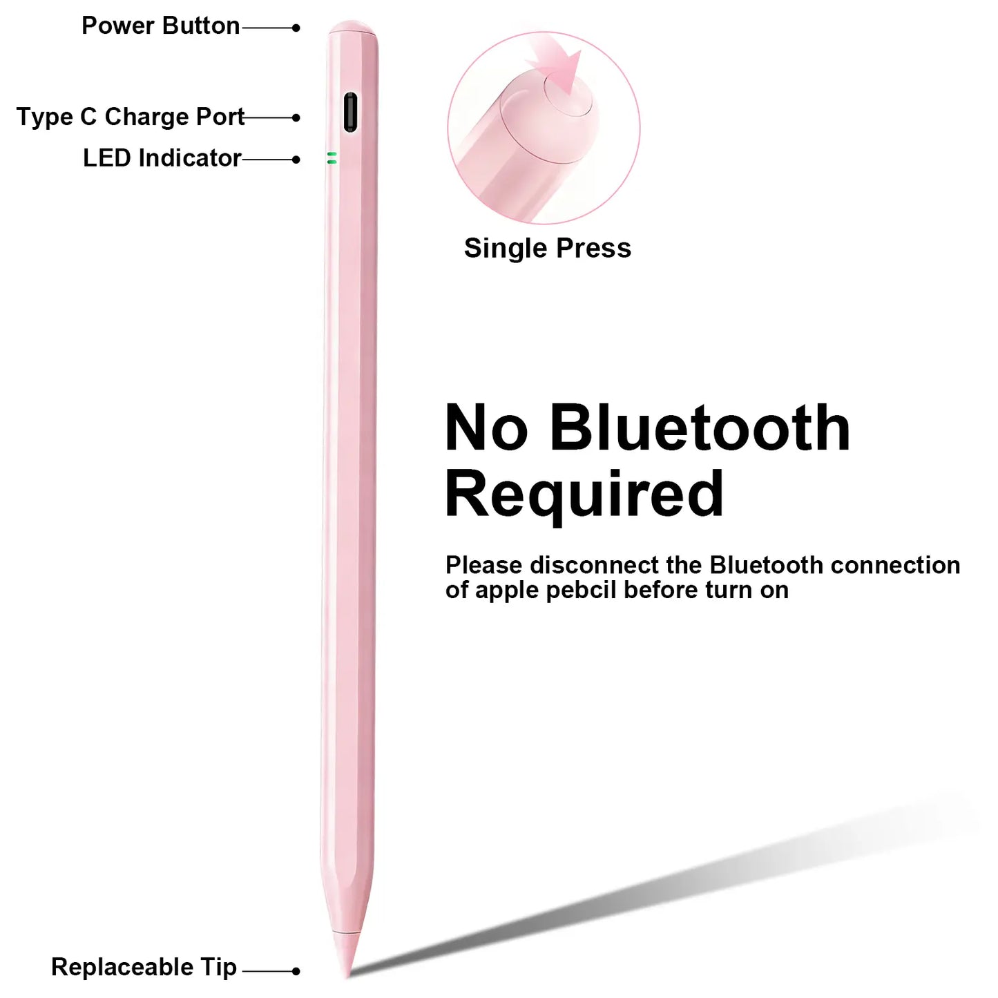 Stylus Pen for Ipad, Compatible with Apple Ipad 2018-2025,Fast Charging, Palm Rejection & Tilt Sensitivity for Drawingand Writing, Fits Ipad Pro 11"/13"/M4, Air 11"/13" M3/M2, Mini7/6/5, A16/11Th-6Th Gen #Dealsforyoudays
