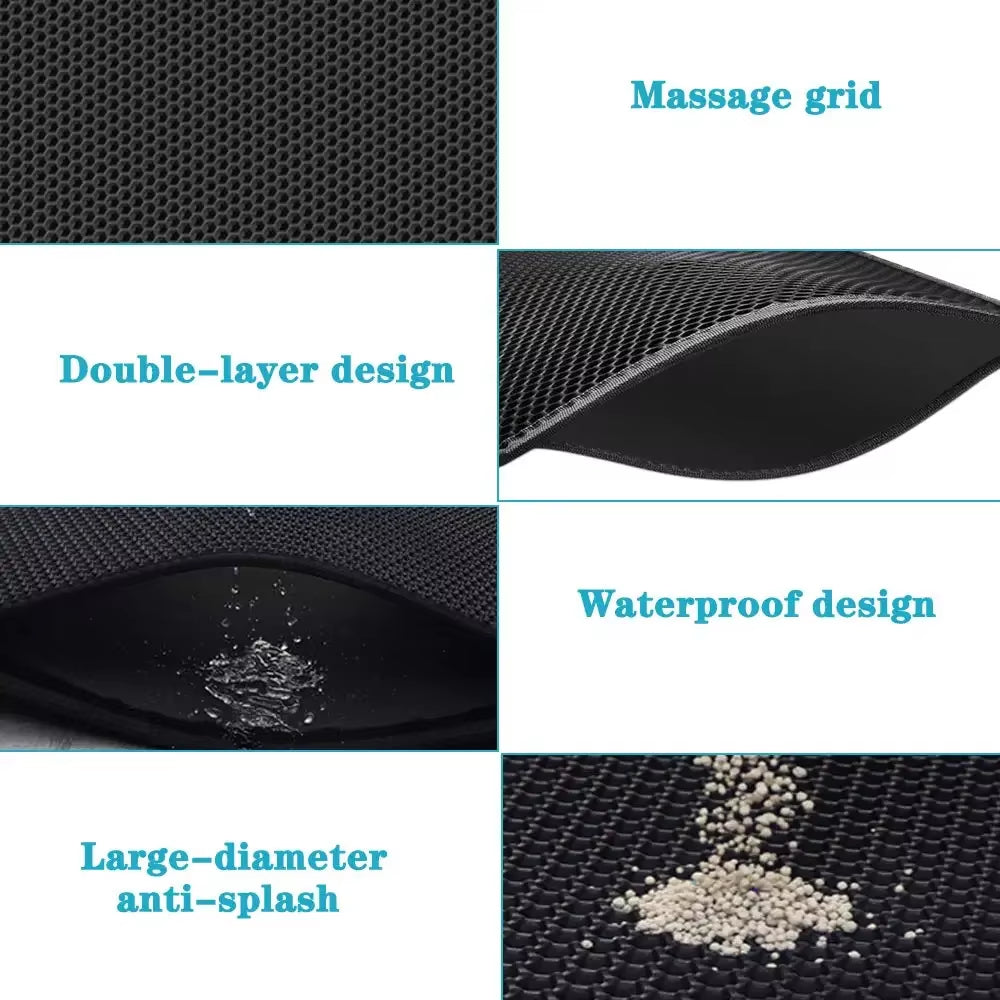Double-Layer Cat Litter Mat
