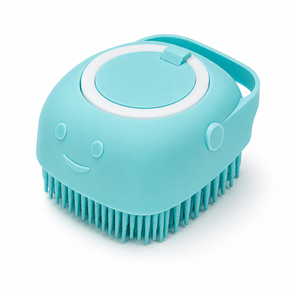 Pet Bathing Brush with Shampoo Dispenser