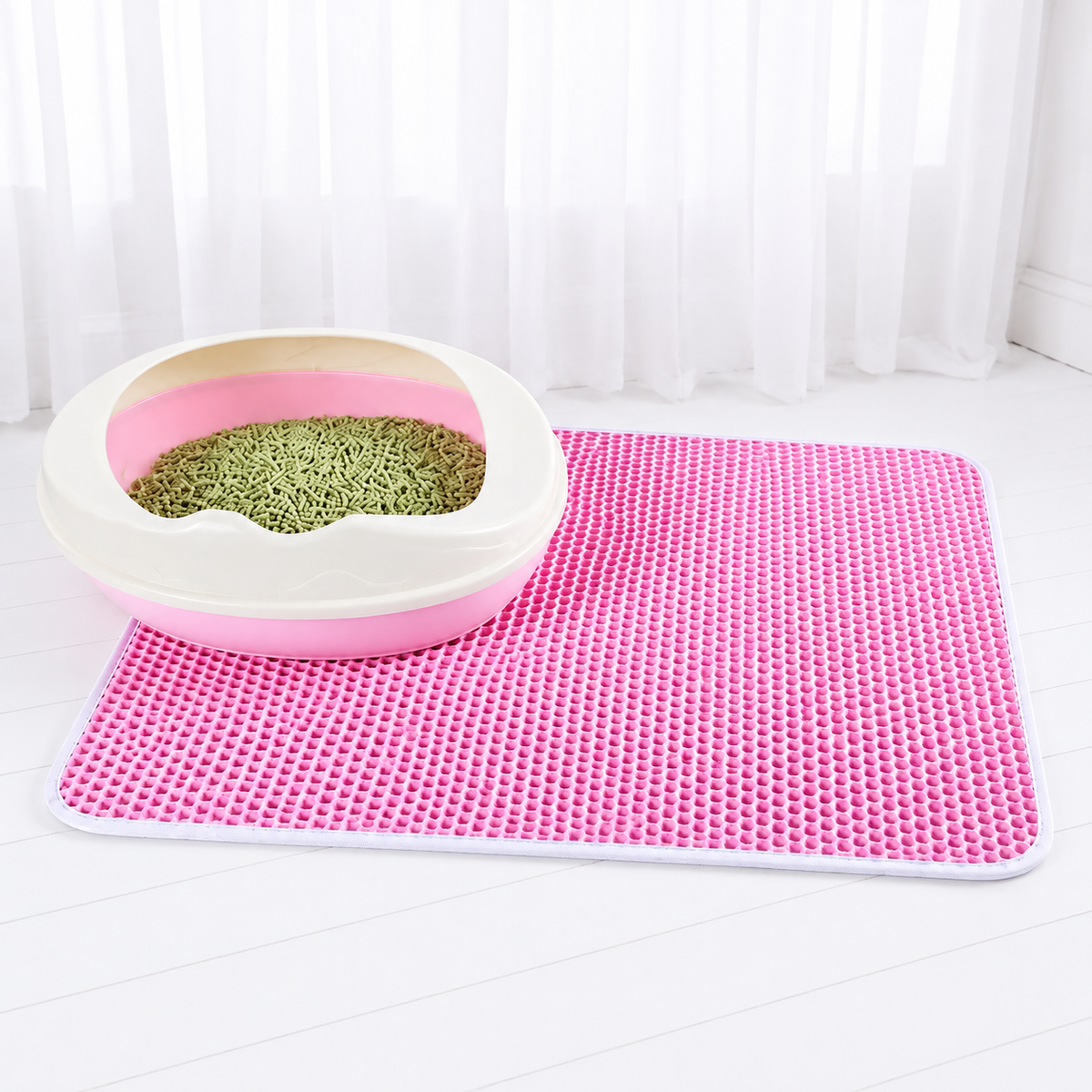 Double-Layer Cat Litter Mat